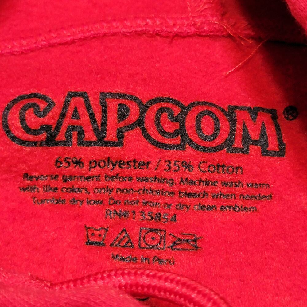 Capcom Red LS Unisex Pullover Hoodie "Street Fighter Legend" - Size XL - Picture 7 of 7